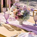 Sioloc 10 Pack Lilac Purple Lavender Cheesecloth Table Runner Fall Autumn Decor for Home 10ft Table Cloth for Tea Wedding Birthday Party Baby Bridal Shower Halloween Thanksgiving by CozyNest Decor