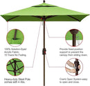 EliteShade USA 10-Year-Non-Fading 6x6Ft Square Market Umbrella Patio Outdoor Table Umbrella with Ventilation, Macaw Green by GreenHaven Gardens