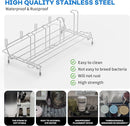 Bottle Drying Rack Stainless Steel Fold Water Bottle Drying Rack Organizer with Straw Holder for Baby Bottles,Cups, Mugs and Glass, Sports Bottles Dryer Countertop by TinyTreasures Baby Boutique