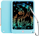 LCD Writing Tablet 10 Inch, Toys for 3 4 5 6 7 8 9 10 Year Old Boys Girls, Colorful Doodle Board Drawing Tablet, Gift for Boys Toddlers Age 3-12 Years, Memo Board, Drawing Pads with Lanyard(Lake Blue) by TinyTreasures Baby Boutique