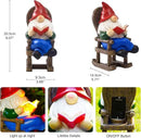 Goodeco Solar Gnome Statue for Garden - Perfect Relaxing Home or Outdoor & Fairy Garden Decor, Great as Birthday or Mom Gifts- 5.7x8.1 in by GreenHaven Gardens