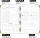 Undated Weekly Planner, Weekly To Do List Notebook with Goal & Habit Tracker Organizer, A5 5.8" x 8.0" Weekly Planner Notebook with Spiral Binding for Men or Women by TinyTreasures Baby Boutique