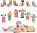 BLOOBLOOMAX Sock rattles for Babies 0-24 Months Baby Animal Foot Finder Educational Toys by TinyTreasures Baby Boutique