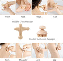 7 Pack Wood Therapy Massage Tools for Body Shaping Set, Cellulite Massager,Maderoterapia Kit Colombiana, Lymphatic Drainage Massager Tools for Neck Back Waist Pain Relief by CozyNest Decor