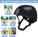 Color Gradient Adjustable Kids' Helmet with Knee & Elbow Pads Set | Multi-Sport Safety Gear for Boys & Girls Ages 5-14 | Skateboarding, Scooters, Roller & Inline Skating, Longboarding by TinyTreasures Baby Boutique