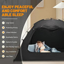 SUNYRISY Bed Tent Twin Size Bed Canopy, Indoor Tent for Adult and Kids, 3 Doors Breathable Dream Tent, 80% Blackout Private Space Sleeping Tents by CozyNest Decor