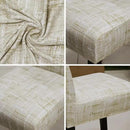 JQinHome Pattern Chair Covers Pack of 12,High Stretch Removable Washable Parsons Chair Slipcover for Home Party Hotel Wedding Ceremony (Stripe Pattern,12PCS) by CozyNest Decor