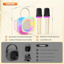 Mini Karaoke Machine for Kids Adults: Portable Bluetooth Speaker with 2 Wireless Mics for Home Party - Singing Karaoke Birthday Gift for Girls Boys 4 5 6 7 8 9 10 11 12+ Years Old Family Party by TinyTreasures Baby Boutique