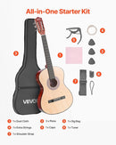 VEVOR Acoustic Guitar, Classical Guitar Starter Kit for Beginners, with Nylon Strings, Basswood Guitar, for Kids Adults Girls Boys Students by TinyTreasures Baby Boutique
