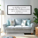 The Best Things in Life Framed Wall Art, 40''×15'' Rustic The Best Things in Life Sign for God Jesus Christ Prayer, Horizontal Holy Inspirational Family Home Decor by CozyNest Decor