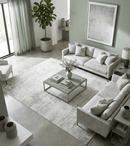 Ivory Camel Contemporary Wool Area Rug 8x10 - Modern Abstract