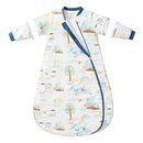 Baby Sleep Sack 12-18 Months, Cotton Detachable Long Sleeve Sleep Sack, 1.0 Tog Toddler Sleeping Sack with Temperature Strips, 2-Way Zipper Wearable Blankets for Newborns, Dinosaur by TinyTreasures Baby Boutique