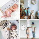 Growth Chart Wall Hanging, Portable Kids Wall Ruler Removable Height Measure Chart for Boys Girls Growth Ruler from Baby to Adult for Child's Room Decoration 79''7.9'' by TinyTreasures Baby Boutique