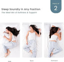 Threadmill Bed Pillows Queen Size Set of 2 | Soft Down Alternative Cooling Bed Pillow for Sleeping | Soft Pillows for Bed | 20x30 Hotel Pillow, Queen Pillows 2 Pack for Back, Stomach or Side Sleepers by CozyNest Decor