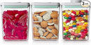 Pop Containers with Lids - Stackable Airtight Food Storage, Kitchen Pantry Storage Containers for Snacks Candy Salt Herbs Spices BPA-Free (1200ML*3) by CozyNest Decor