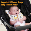 KAKIBLIN Baby Neck Pillow, Upgraded Baby Support Pillow for Head and Neck, Babies Head Pillow for Car Seat,Pushchair,Travel(Yellow Fox) by TinyTreasures Baby Boutique