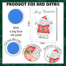 SHLINCO Snowman Handprint Keepsake DIY Kit, Baby's First Holiday Keepsake, Winter Decoration, Kids Family Footprint Art, 7.8x9.8 Inch Canvas, Suitable For Desktop Wall Ornaments by TinyTreasures Baby Boutique