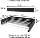 Step Up Laundry Drying Rack (Extra Large: 47 Inches, 12 Lbs), Wall Mounted, Retractable Clothes Drying Rack, 70lbs Capacity, 27 Linear Ft, with Wall Template and Long Drill Bit (47" White) by CozyNest Decor
