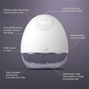 Elvie - Double, Wearable Breast Pump w/App - The Smallest & Quietest - Portable - Hands Free & Discreet - Automated w/Four Personalized Settings - Includes 3 Sets of Breast Shields by TinyTreasures Baby Boutique