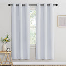 NICETOWN Room Darkening Curtains for Nursery, Grommet Thermal Insulated Light Blocking Window Treatments Sound Reducing for Bedroom, W37 x L72, 2 Panels, Greyish White by TinyTreasures Baby Boutique