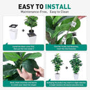 Fiddle Leaf Fig Tree, 5ft Tall Fake Silk Tree in White Planter, Faux Floor Plants with 108 Fiddle Leaves, Artificial Plants for Home Office Decor Indoor by CozyNest Decor