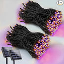 2 Pack 200 LED Solar Halloween Lights Outdoor Waterproof, Solar String Lights for Outside, Solar Tree Light with 8 Lighting Modes for Xmas Party Garden Yard Halloween Decorations (Orange and Purple) by GreenHaven Gardens