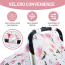 80S Muslin Car Seat Cover for Babies - Soft & Breathable Infant Carrier Canopy, Lightweight Sunshade for Summer, Universal Fit for Baby Boys & Girls by TinyTreasures Baby Boutique