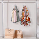 ZEDODIER Tank Top Hanger, 2 Pack Rotatable Bra Organzier for Closet, Max 48 Storage Capacity Sport Bra Holder, Metal Space Saving Closet Organizers and Storage, Silver by CozyNest Decor