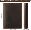 Jack&Chris Leather Passport Holder RFID Blocking Passport Travel Wallet Cover Case for Men Women Brown JC17 by TinyTreasures Baby Boutique
