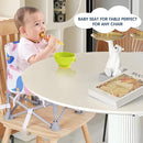 Portable Booster Seat, Toddler Baby Seat with Tray for Dining Table Compact Floor Chair for Camping Lawn Beach Babies Travel 6-36 Months by TinyTreasures Baby Boutique