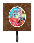 Lady with her Boston Terrier Leash or Key Holder Wall Hooks, Key Hooks Holder, Coat Rack Wall Mount, Coat Hooks, Hooks for Hanging Keys, Towels, Aprons, Leashes