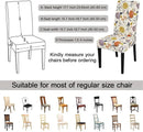 JQinHome Pattern Chair Covers for Dining Room Set of 4, High Stretch Removable Washable Parsons Chair Slipcover for Home Party Hotel Wedding Ceremony (Flower,4PCS) by CozyNest Decor