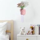 Pink Wall Sculpture,Wall Art Bedoroom,Hand Vase,Funky Flower Vase Decorations,Unique Wall Statue,Home Decor Art by CozyNest Decor