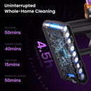 Xlife 550W Cordless Vacuum Cleaner 48KPa Powerful Suction, Long Runtime, Green Light Dust Detection, Adjustable Stick, Tangle-Free Brush for Pet Hair/Carpet/Hardwood Floors-P12 by CozyNest Decor
