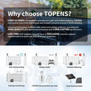 TOPENS DKR1100ST Solar Sliding Gate Opener Rack Drive Automatic Gate Motor for Heavy Driveway Slide Gates Up to 2600 Pounds, Electric Gate Operator Battery Powered with Solar Panel Remote Control Kit by GreenHaven Gardens