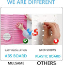 Pegboard Combination Kit, 25.2" x 25.2" Wall Mounted Storage Set with 4 Pegboards & 20 Accessories Hanging, Peg Boards Organizer by CozyNest Decor