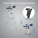 AOMEKIE 40070 Telescopes for Astronomy Beginners and Adults 70mm Astronomical Telescopes with Adjustable Tripod K6/25 Eyepieces Phone Adapter by TinyTreasures Baby Boutique