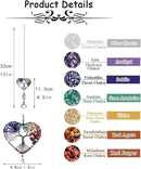 H&D HYALINE & DORA Suncatcher Window Hanging Tree of Life Heart Shaped Crystal Ball Prism Drop Pendant by GreenHaven Gardens