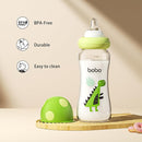 YOHKOH Natural Glass Baby Bottle with Natural Response Nipple, Newborn Anti-Colic Baby Bottles, Wide Neck Mushroom Cap Baby Bottle, Clear (8.8ounce (Pack of 2), Green2) by TinyTreasures Baby Boutique