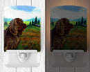 Sussex Spaniel Ceramic Night Light Compact, UL-Certified, Ideal for Bedroom, Bathroom, Nursery, Hallway, Kitchen, 6x4x3, Multicolor