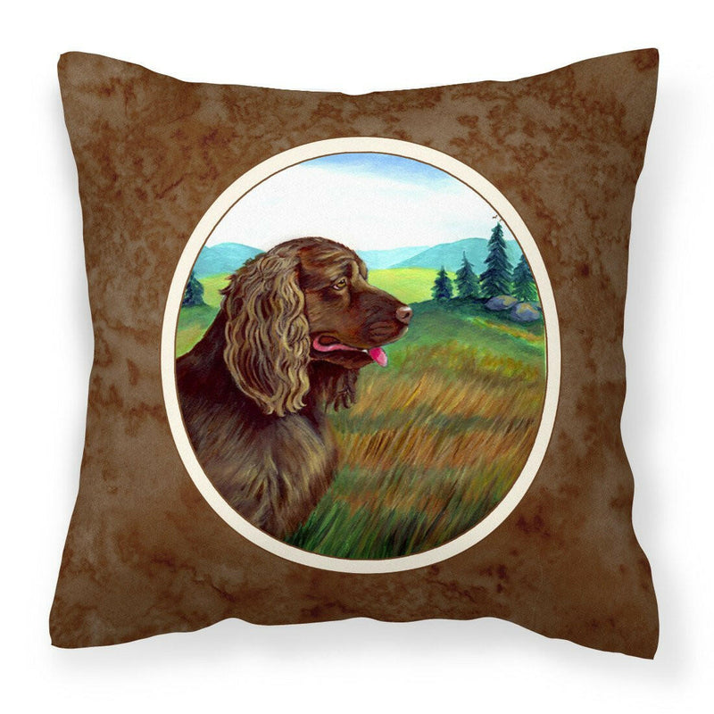 Sussex Spaniel Fabric Decorative Pillow 7122PW1414