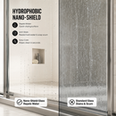 56-60" W x 72" H Framed Double Sliding Shower Door by HouseOfZazla