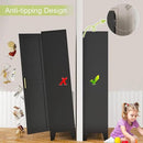 Metal Storage Cabinet With 2 Doors and 3 Adjustable Shelves, Black Kitchen Pantry for Food, Utility Cabinet for Laundry Room, Cupboard by CozyNest Decor