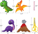 CiyvoLyeen Dinosaur Sewing Kit Dinosaur Felt Animal DIY Crafts for Girls and Boys Educational Sewing for Kids Art Craft Kits for Beginners by TinyTreasures Baby Boutique
