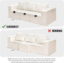 Hobestluk Modular Sectional Sofa Memory Foam Couch Oversized Sectional Sofa 3-Seater with Chaise Cloud Couch with Removable Cover L Shape Sofa for Living Room (Plush White, 3-Seater with Chaise) by CozyNest Decor