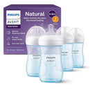 Philips Avent Natural Baby Bottles with Natural Response Nipples (Medium Flow, Flow 3), 9oz, Blue, 4-Pack, SCY903/24 by TinyTreasures Baby Boutique