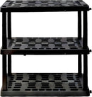Oskar Storage Shelves - Bathroom Wall Organizer, Kids Room Toys Book Shelf, No Drill Heavy Duty, Kitchen Closet Garage Outdoor 3 Tier Stackable Plastic Shelving Unit by TinyTreasures Baby Boutique