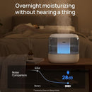 Dreo Top Fill 4L Humidifiers for Bedroom, 36H Runtime, 28 dB Quiet Cool Mist Supersized Air Humidifier for Large Room, Plants, Baby Nursery, Indoor, Night Light, Easy to Clean & Fill, Gray by TinyTreasures Baby Boutique