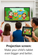 10.1 Inch Kids Tablet with Shockproof Case | Android 14, 64GB+8GB RAM, 12H Battery | Parental Control, Google Kids Space & Preloaded Educational Apps | WiFi 6, HD Display, Ages 3-12 by TinyTreasures Baby Boutique