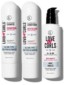 Love Ur Curls Fragrance Free Curly Shampoo and Conditioner Set with All in One Curl Cream Styler for Wavy Hair, 3 Step System to Repair, 200 mL by TinyTreasures Baby Boutique